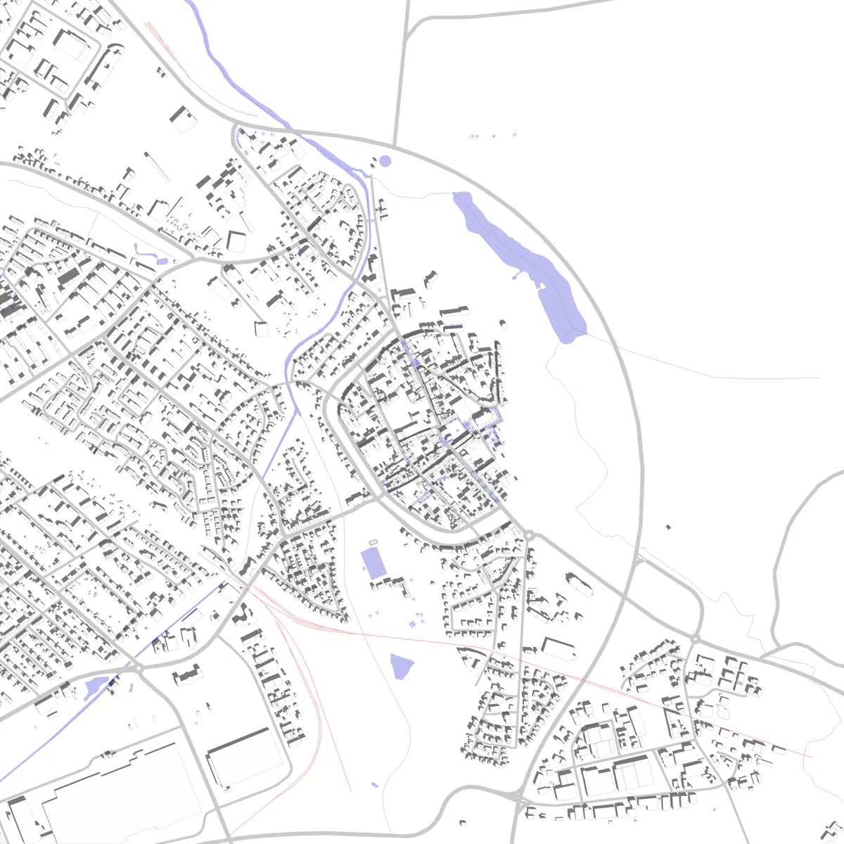 Rheinberg Lageplan (2,5 km)