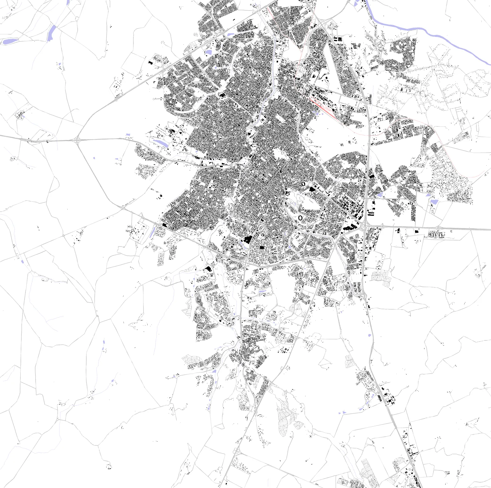 Ribeirão Preto figure ground plan