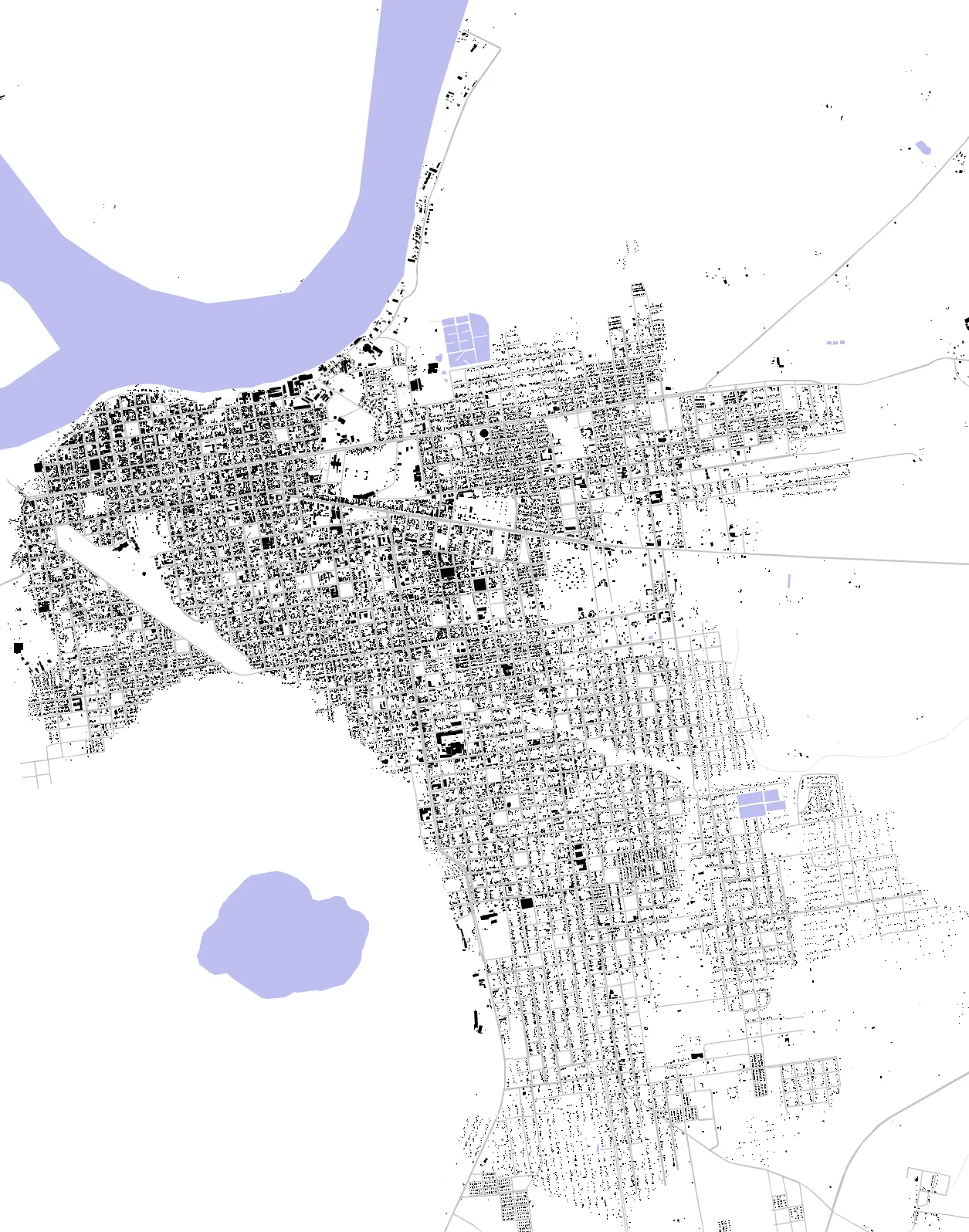 Riberalta figure ground plan