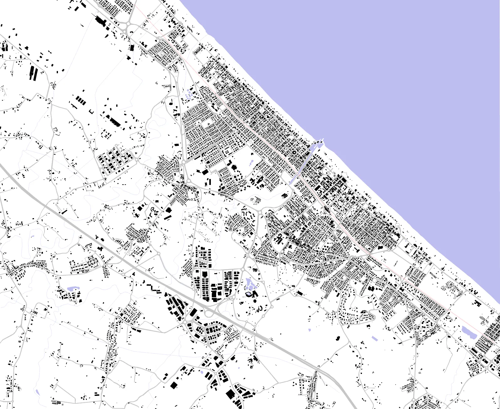 Riccione planimetria a figura-sfondo