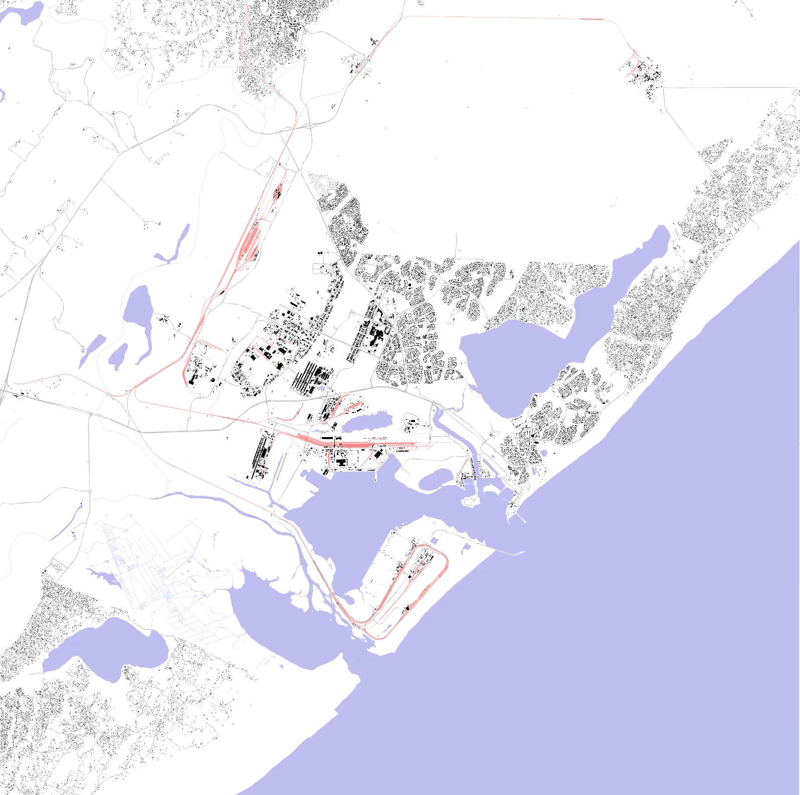 Richards Bay figure ground plan
