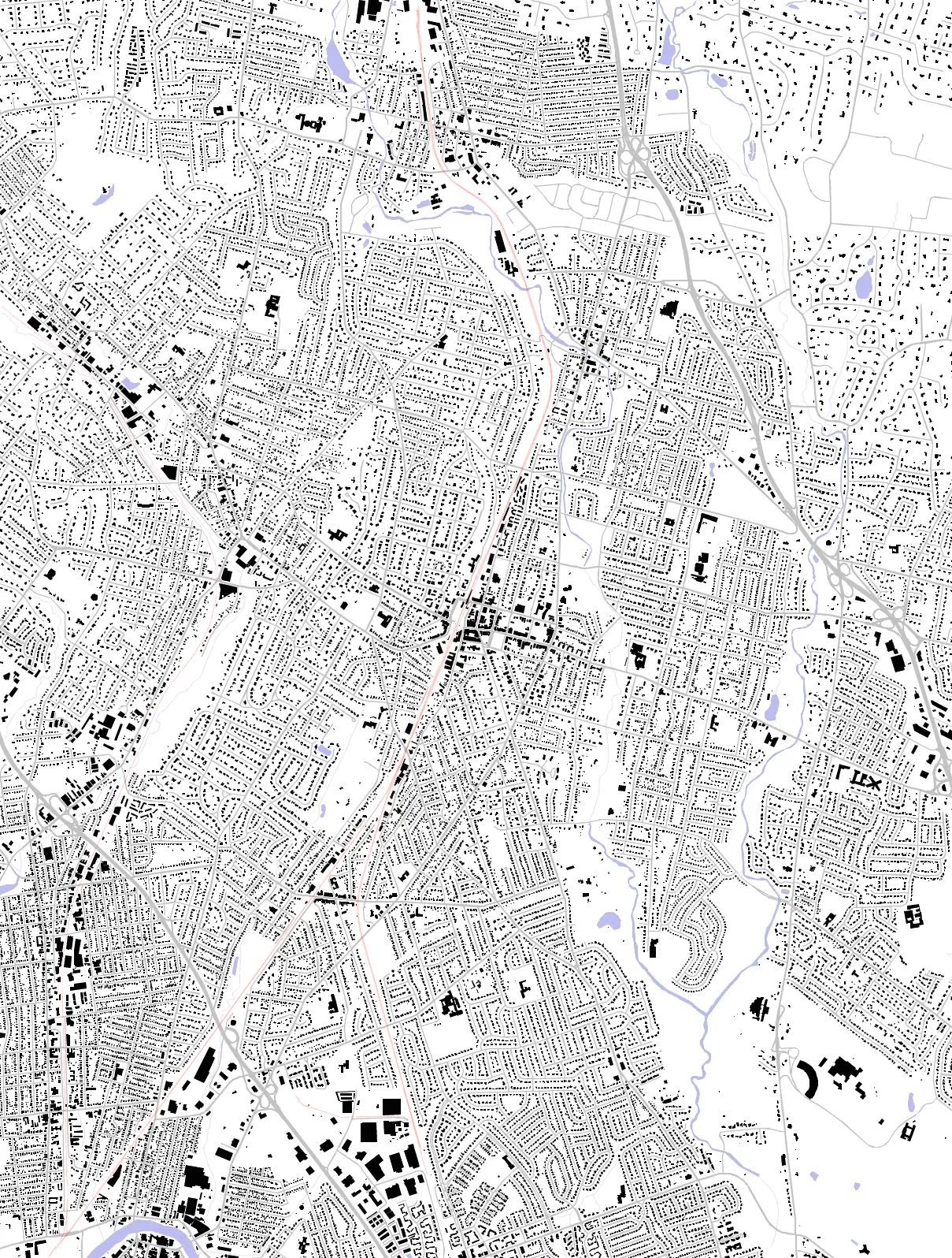 Ridgewood figure ground plan