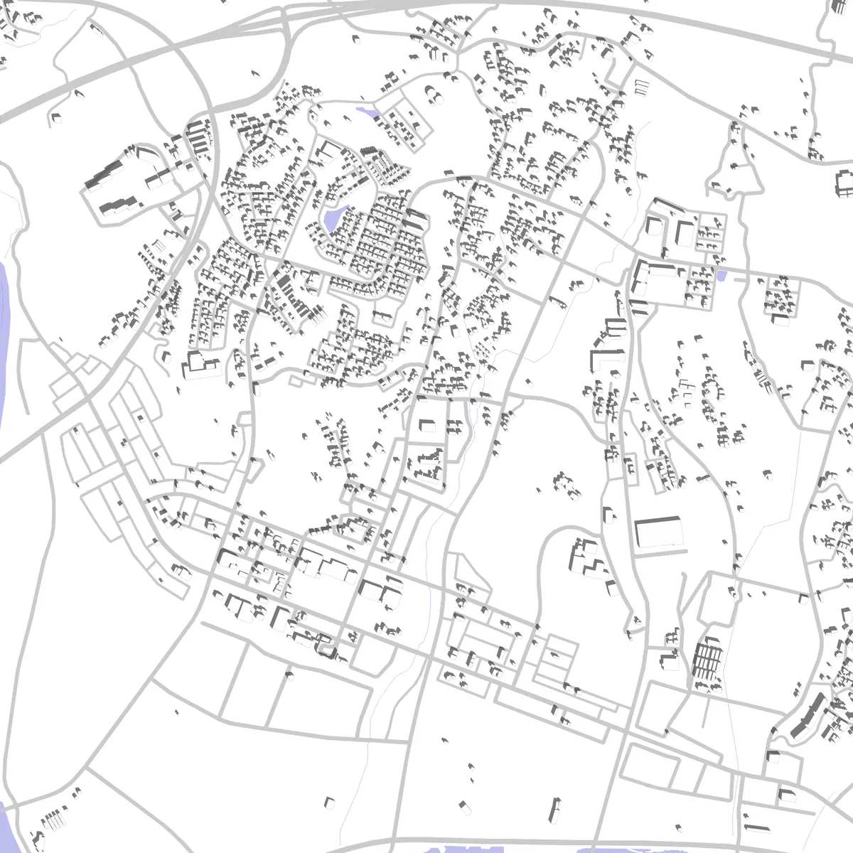 陸前高田 敷地図 (2.5 km)