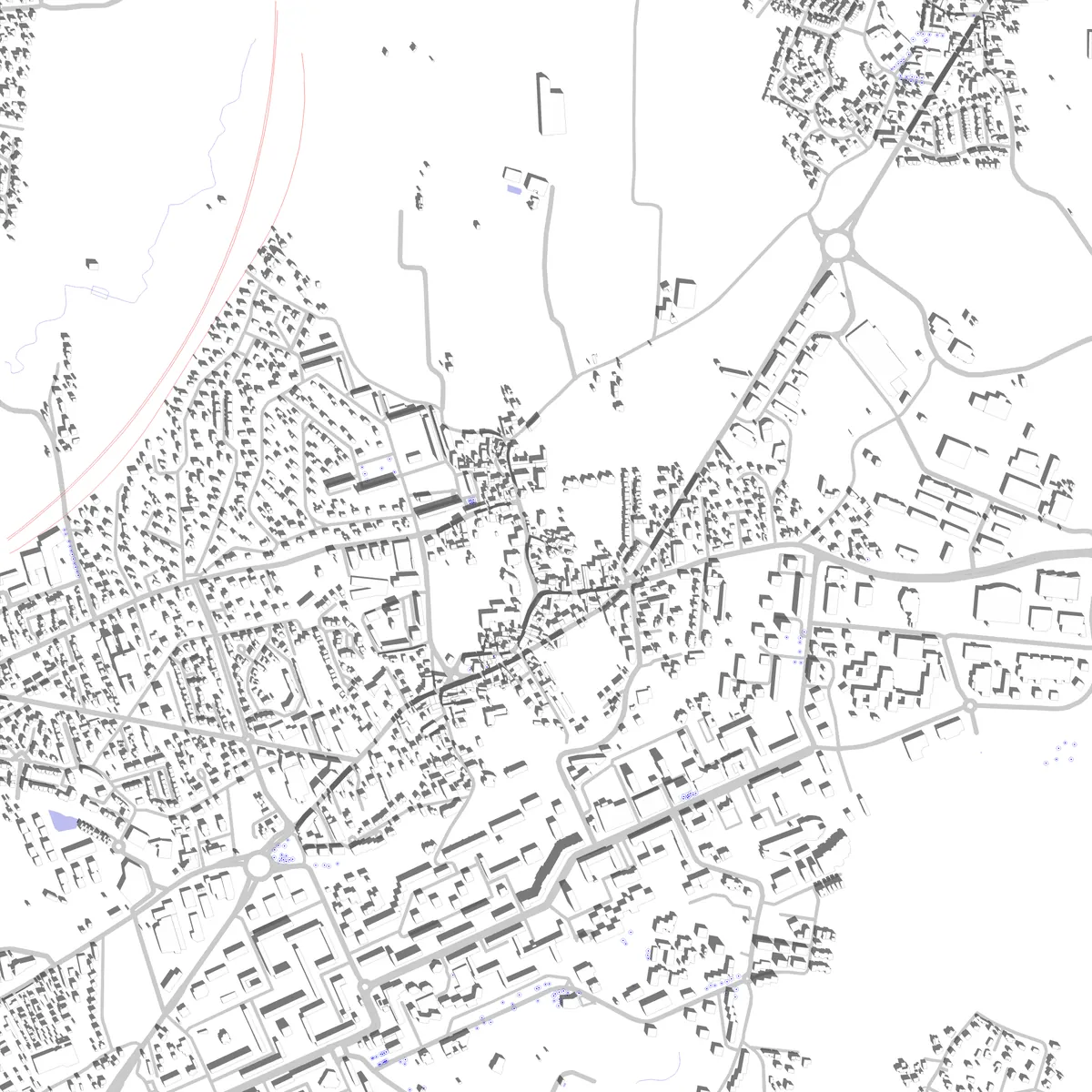 Rillieux-la-Pape plan de situation (2,5 km)