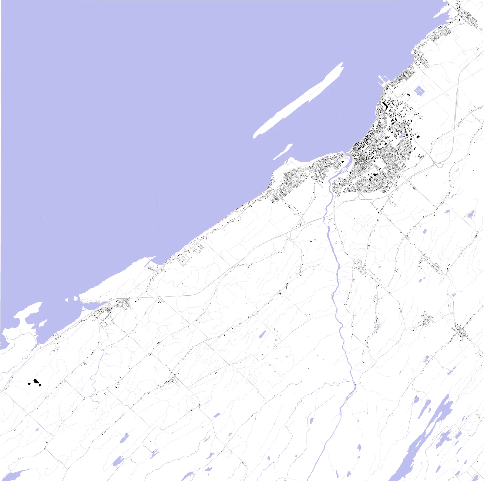 Rimouski figure ground plan