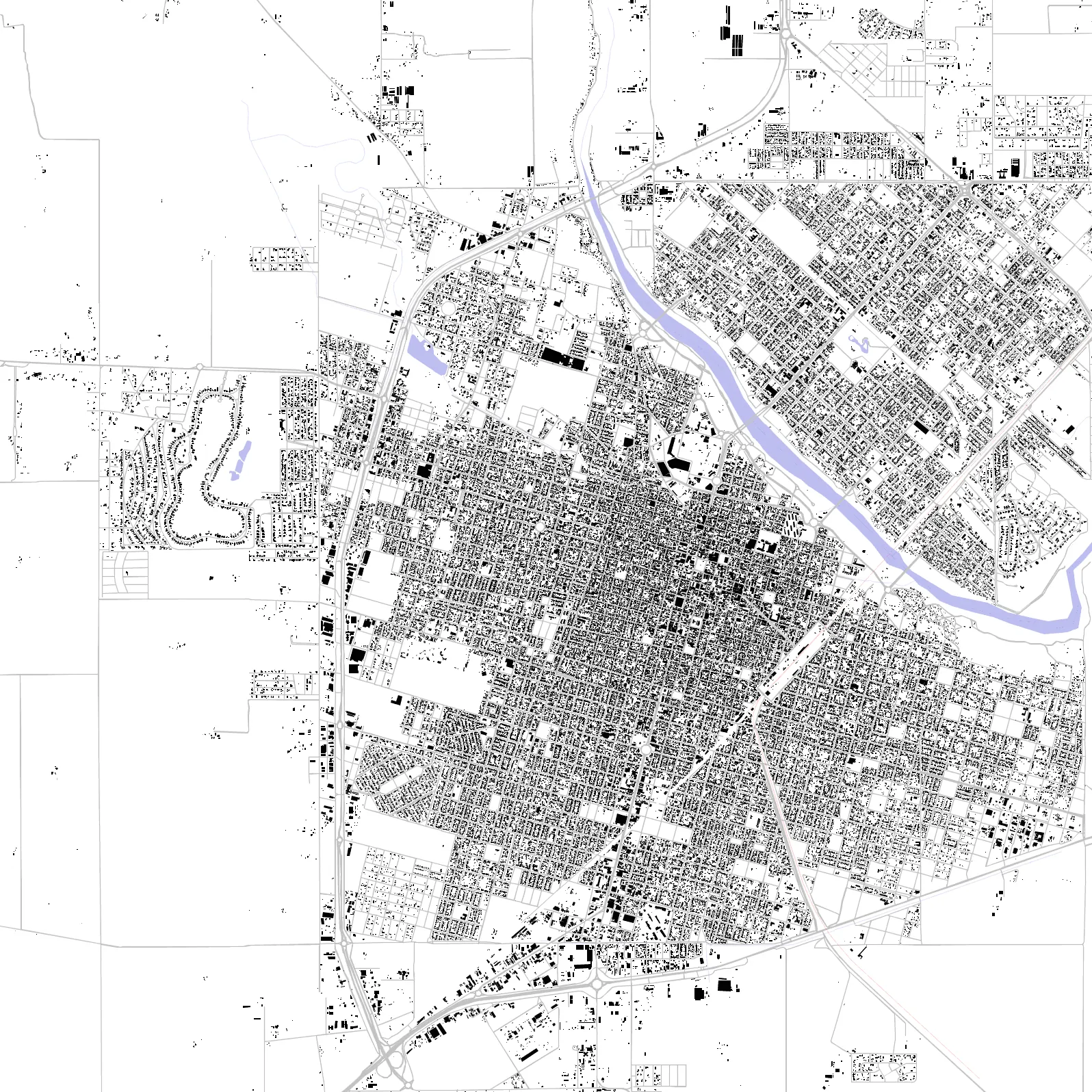 Río Cuarto figure ground plan
