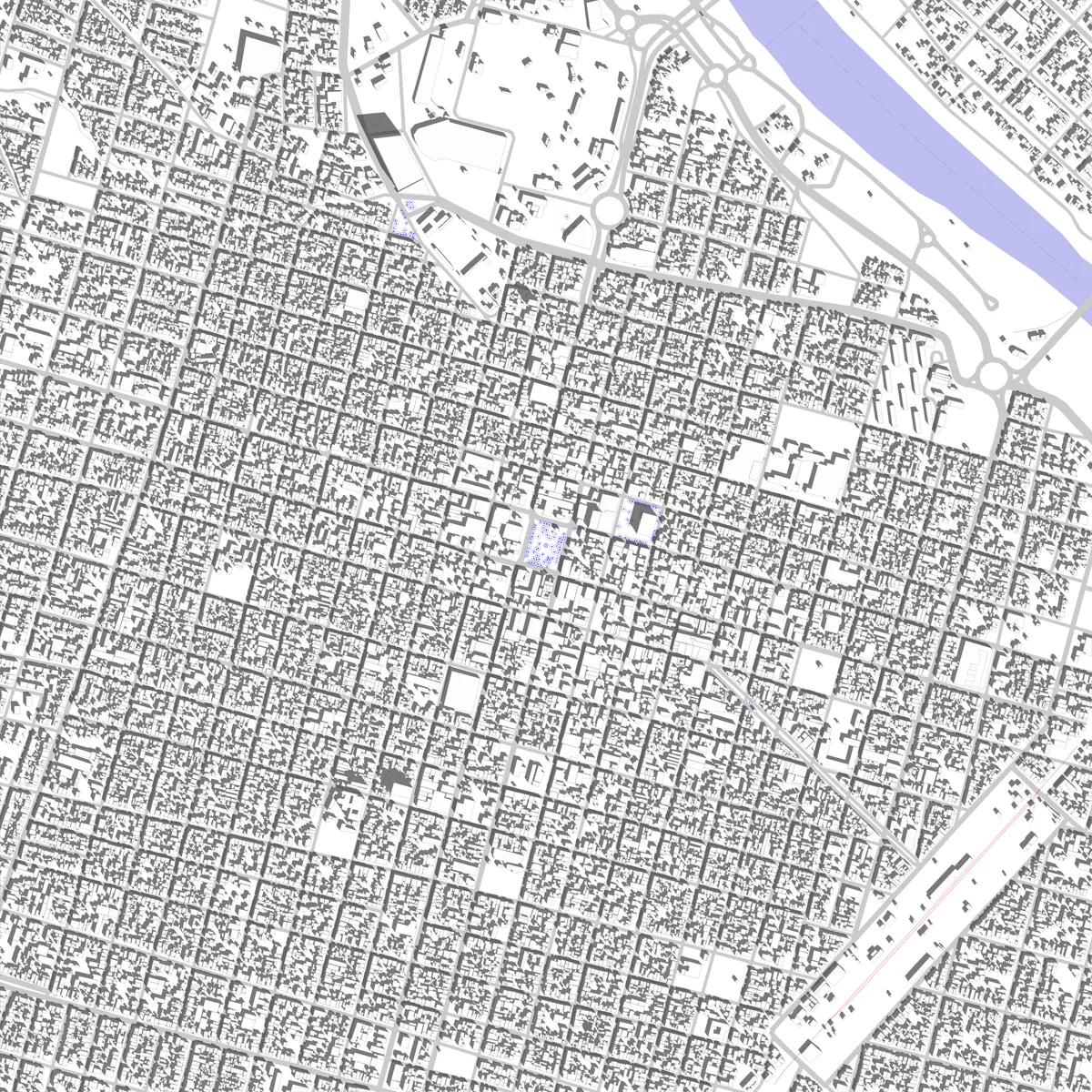 Río Cuarto site plan (2.5 km)