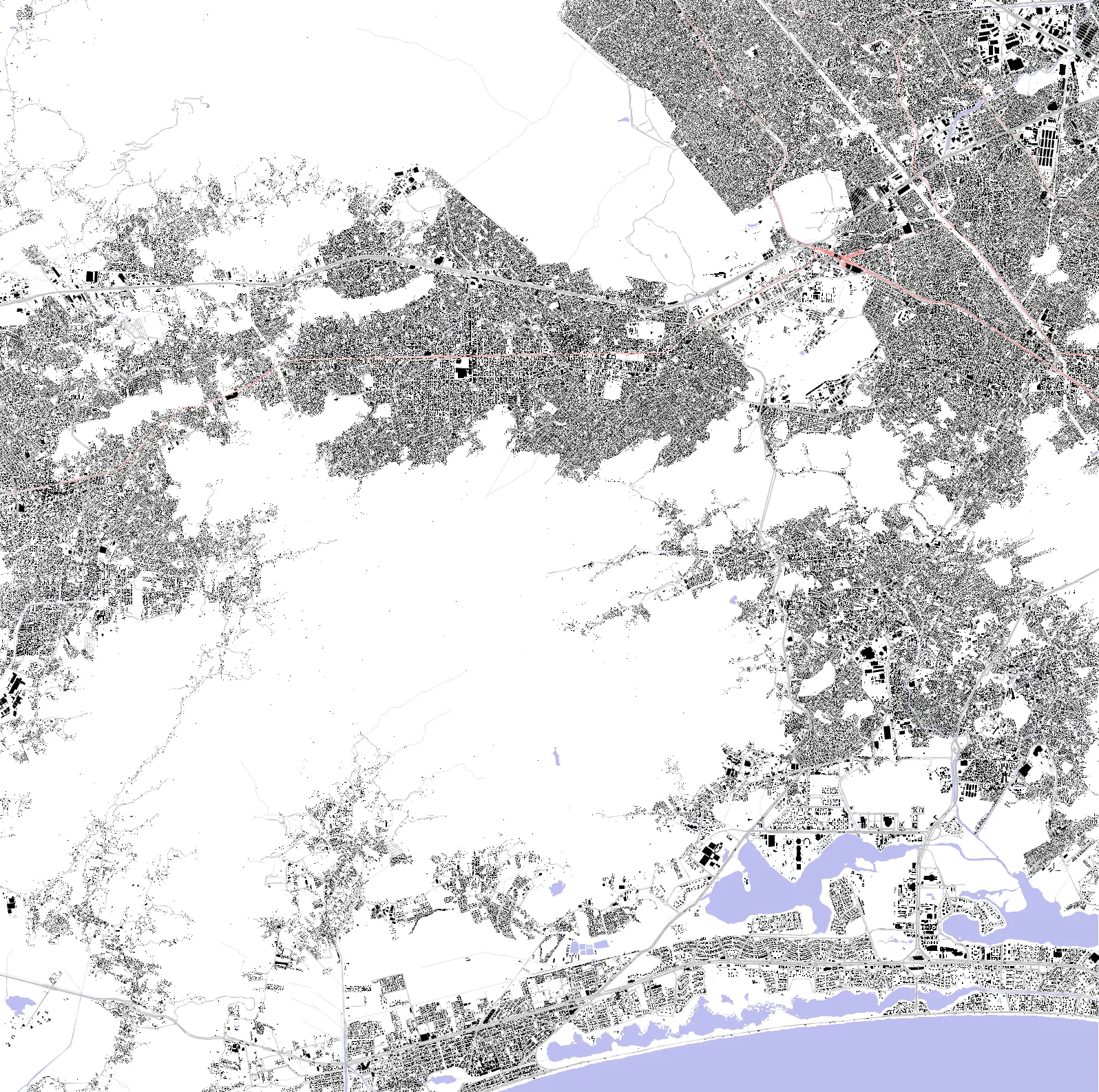 Rio de Janeiro planta de cheios e vazios