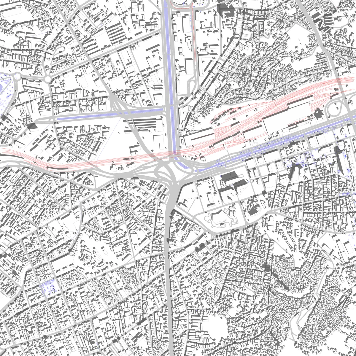 Rio de Janeiro planta de localização (2,5 km)