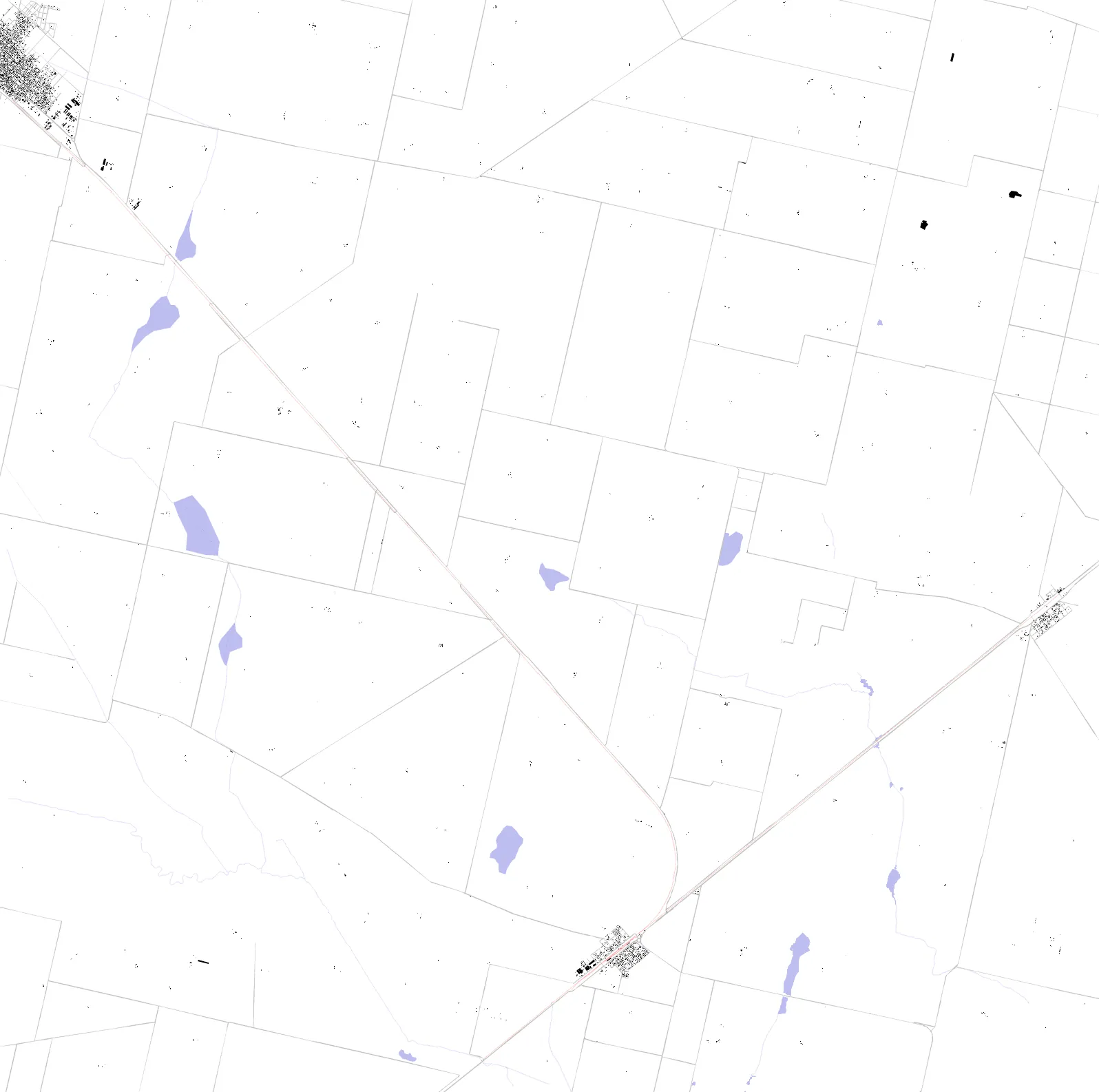 Río Tercero plano de masas
