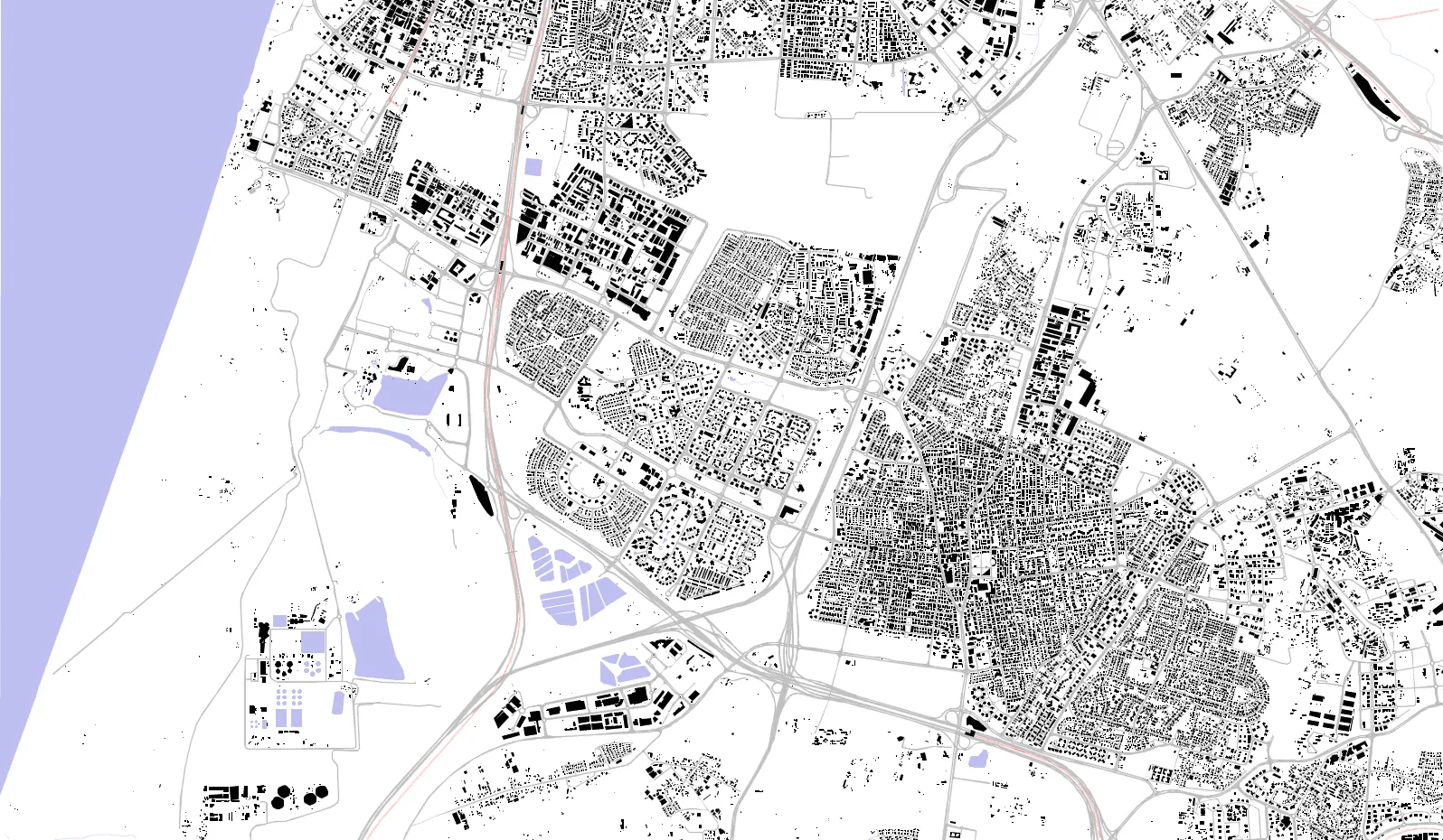 Rishon LeZion figure ground plan