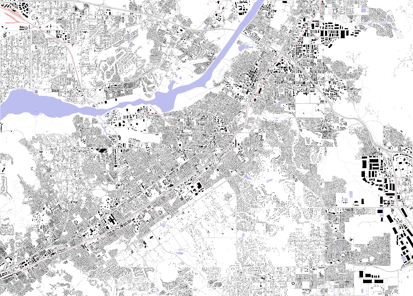 Riverside figure ground plan