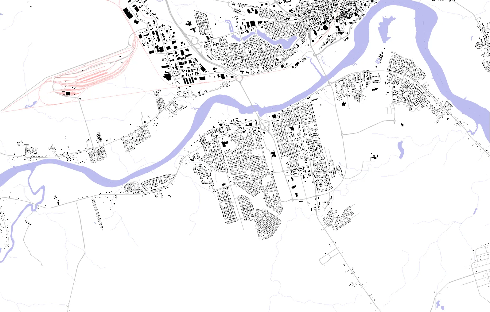 Riverview figure ground plan