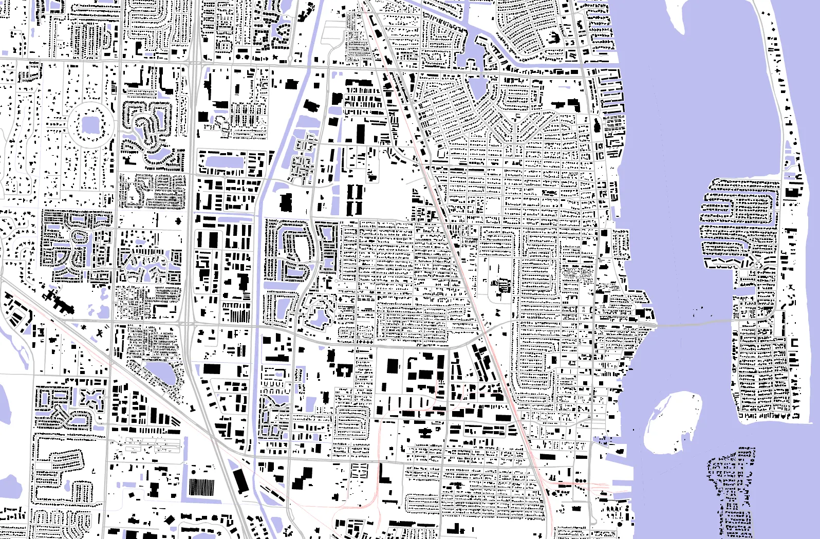 Riviera Beach figure ground plan
