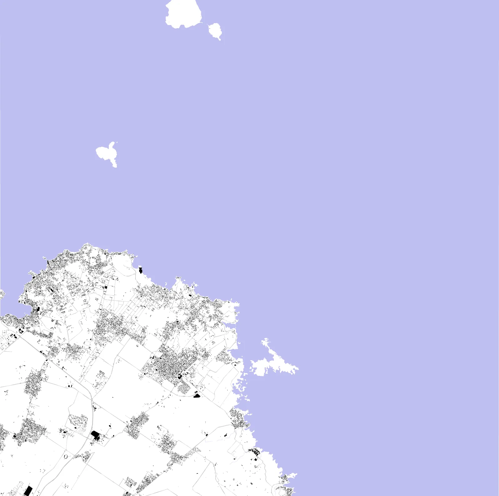 Rivière du Rempart figure ground plan