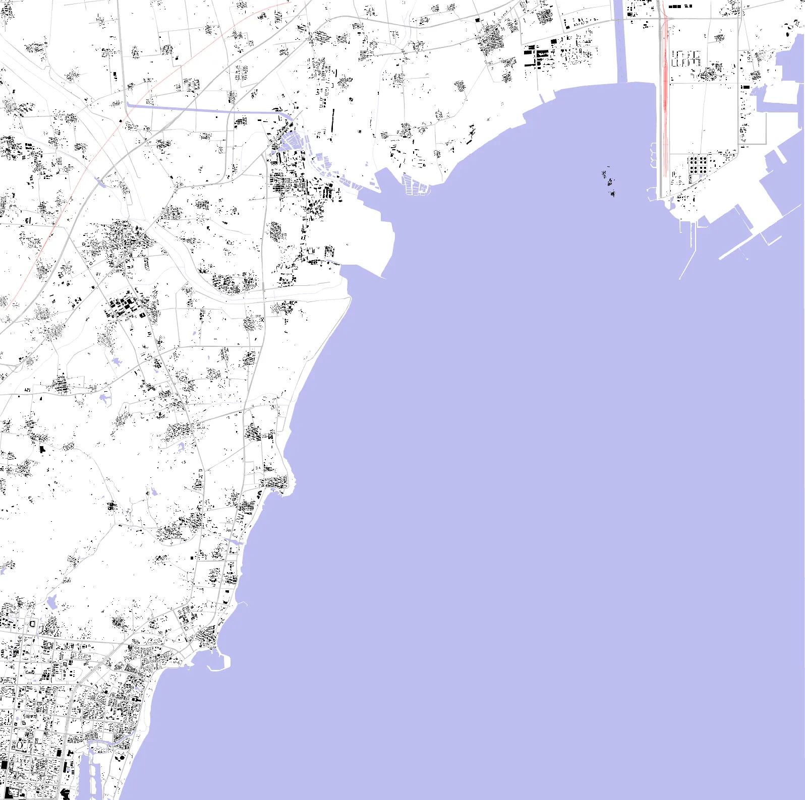 Rizhao figure ground plan