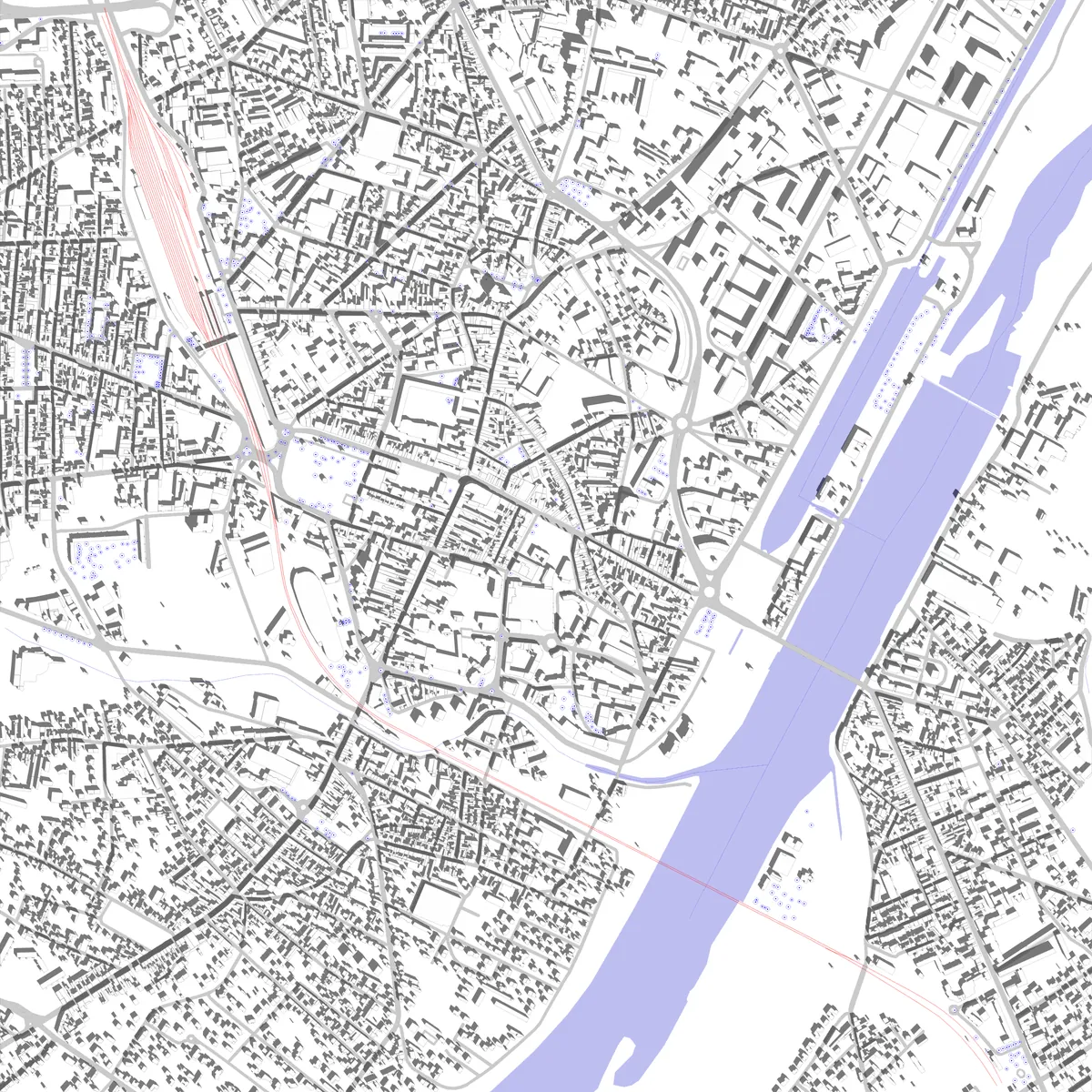 Roanne site plan (2.5 km)