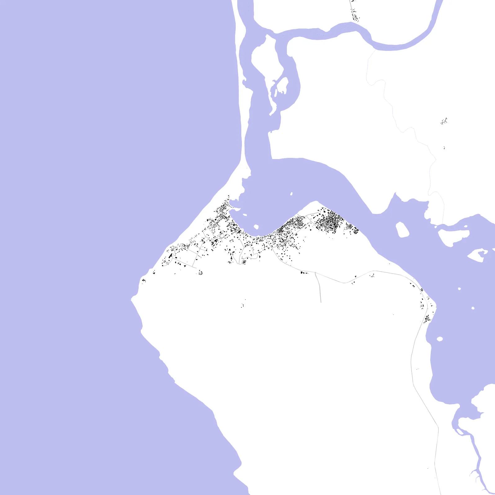 Robertsport figure ground plan