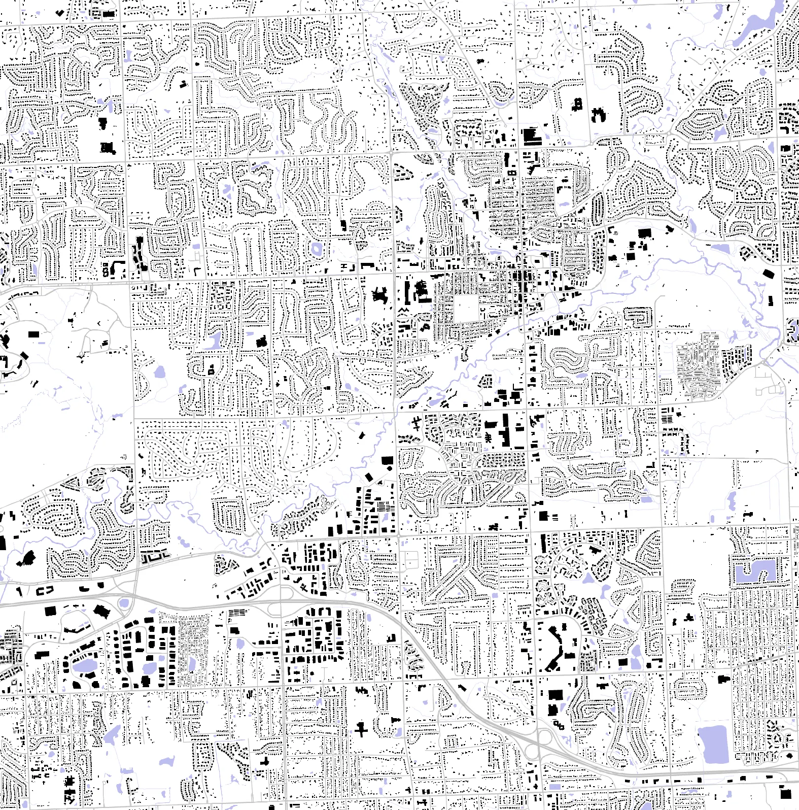 Rochester Hills figure ground plan