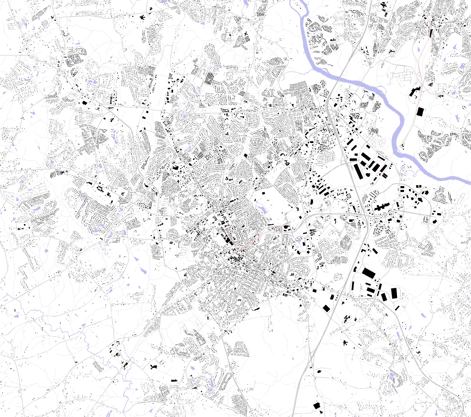 Rock Hill figure ground plan