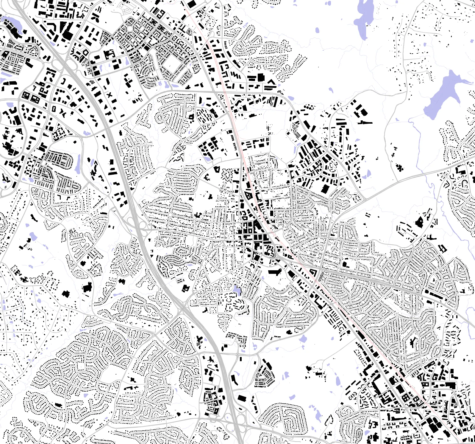 Rockville figure ground plan