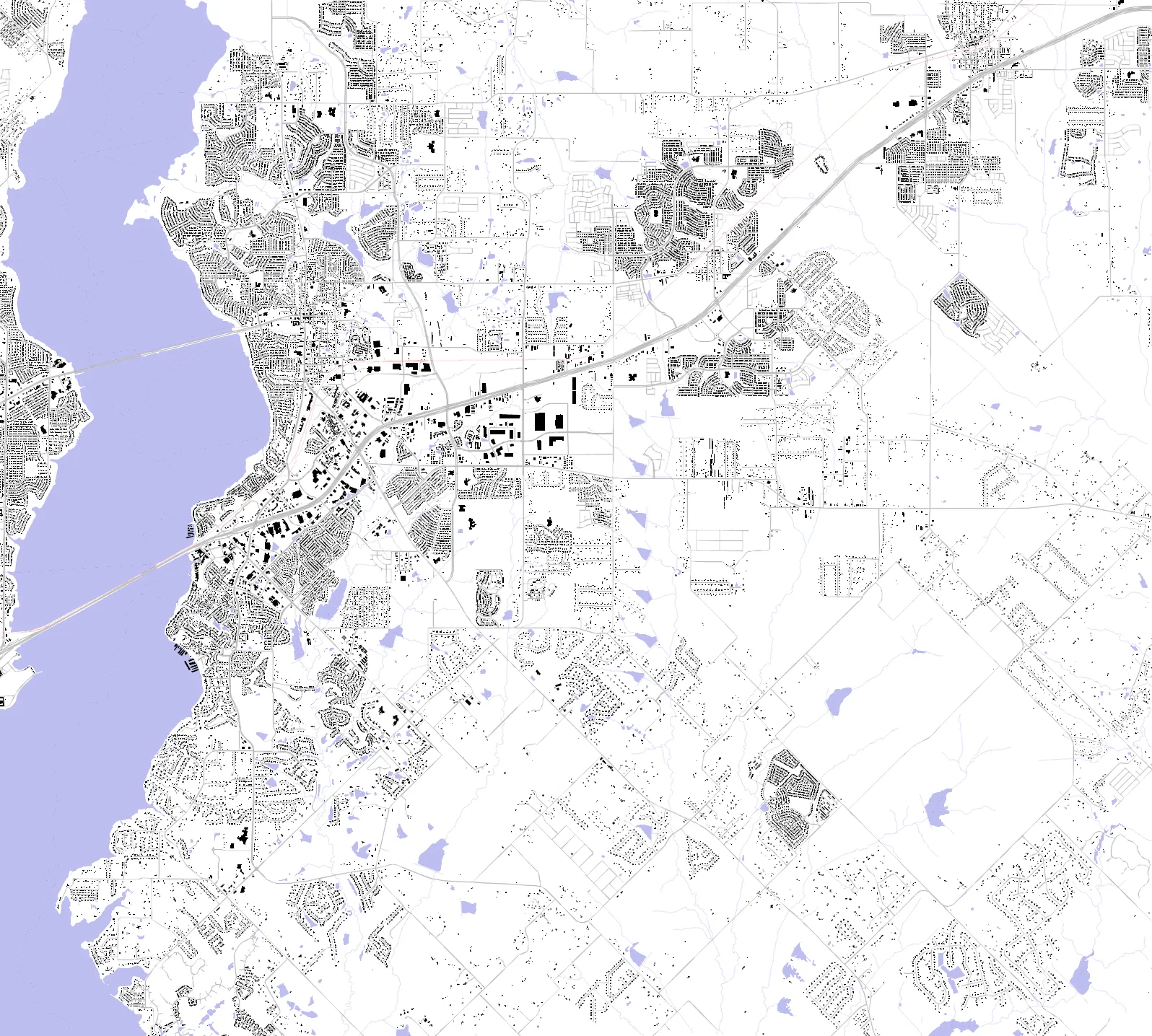Rockwall figure ground plan