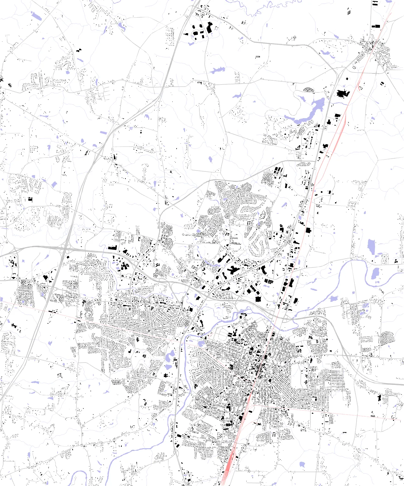 Rocky Mount figure ground plan