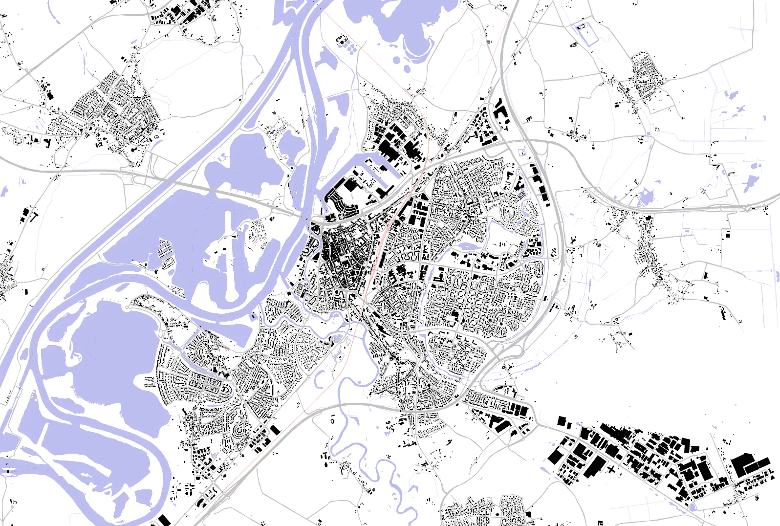 Roermond figure ground plan