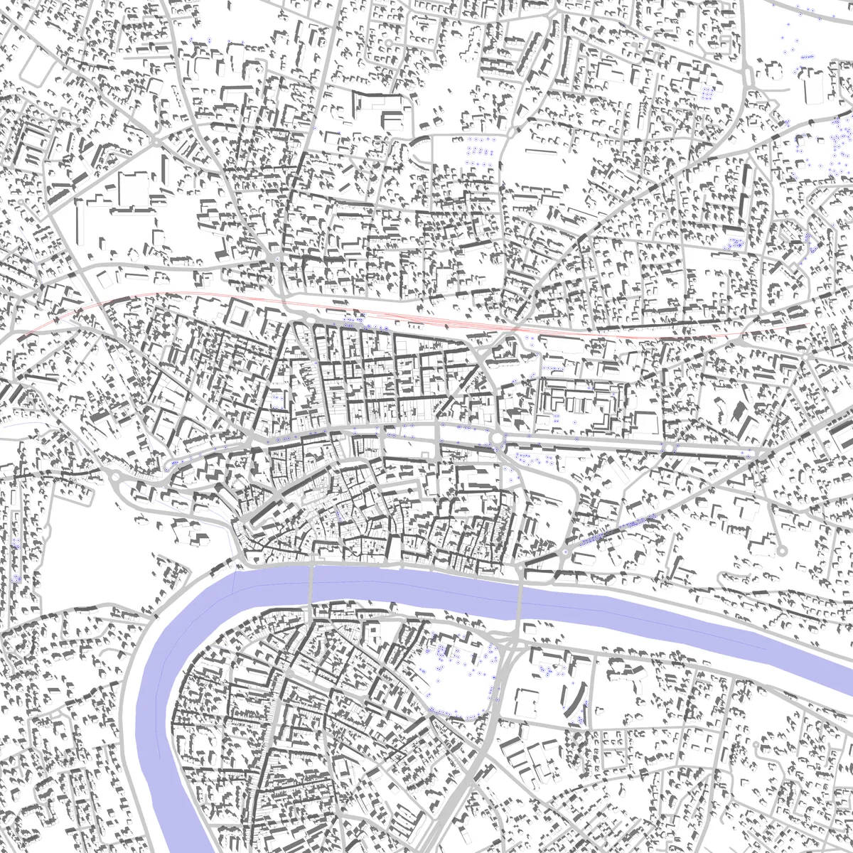 Romans-sur-Isère site plan (2.5 km)