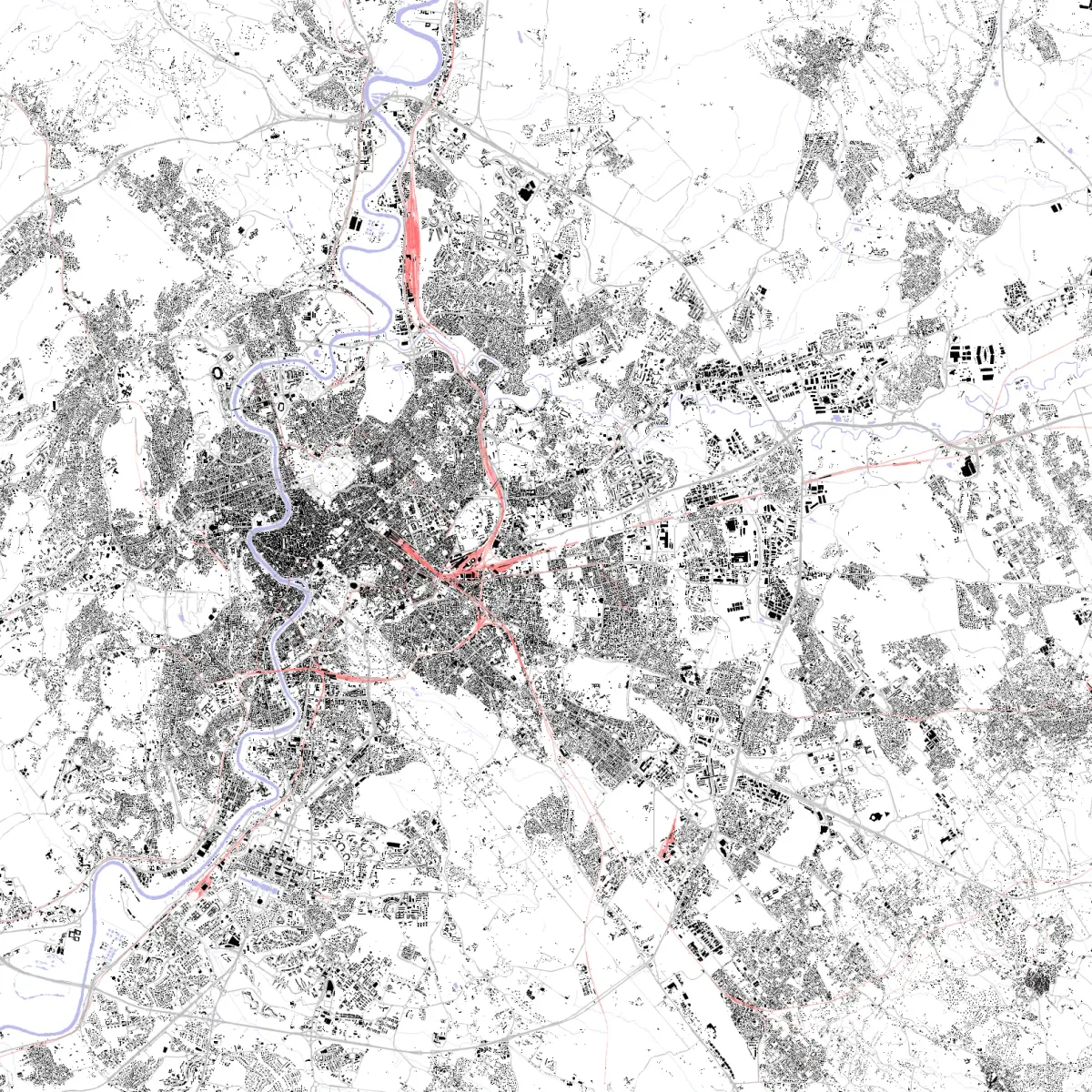 Building Rome Plan Rome Site Plan | DWG Site Plan | CAD ATLAS