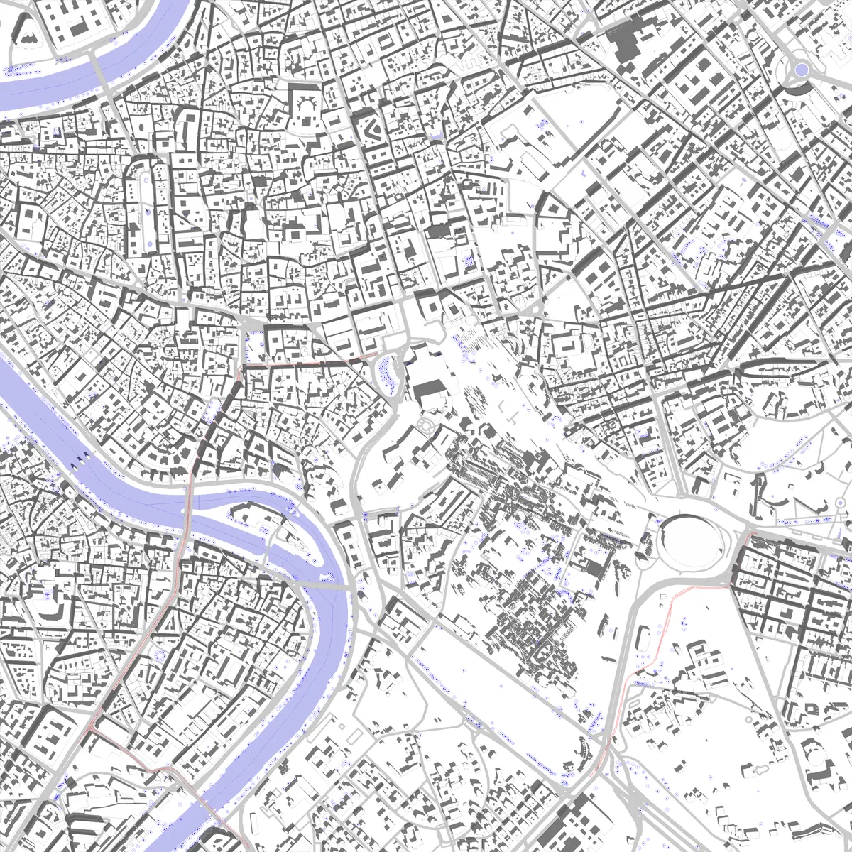 Rome site plan (2.5 km)