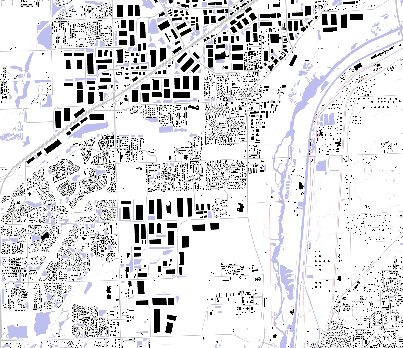 Romeoville figure ground plan
