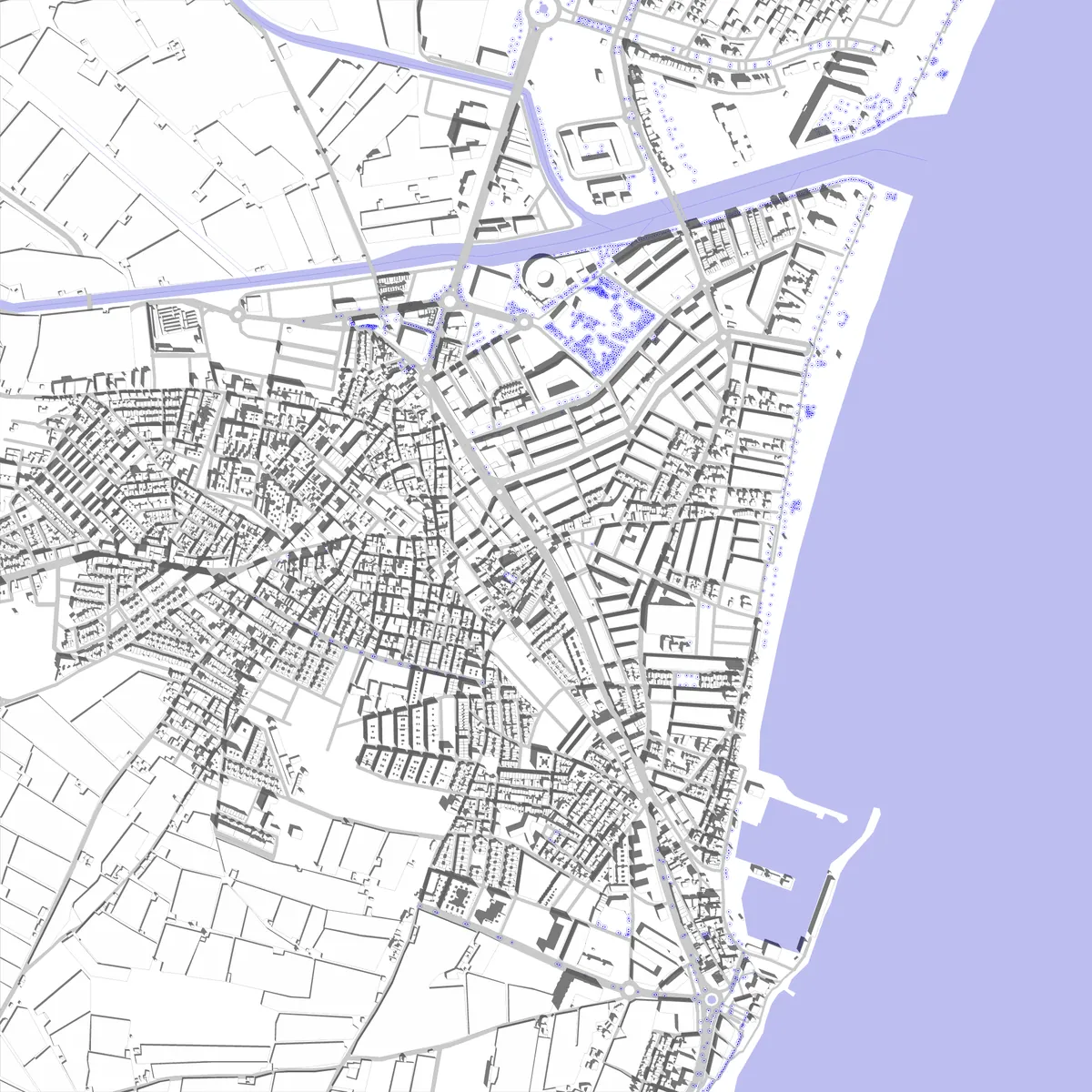 Roquetas de Mar site plan (2.5 km)
