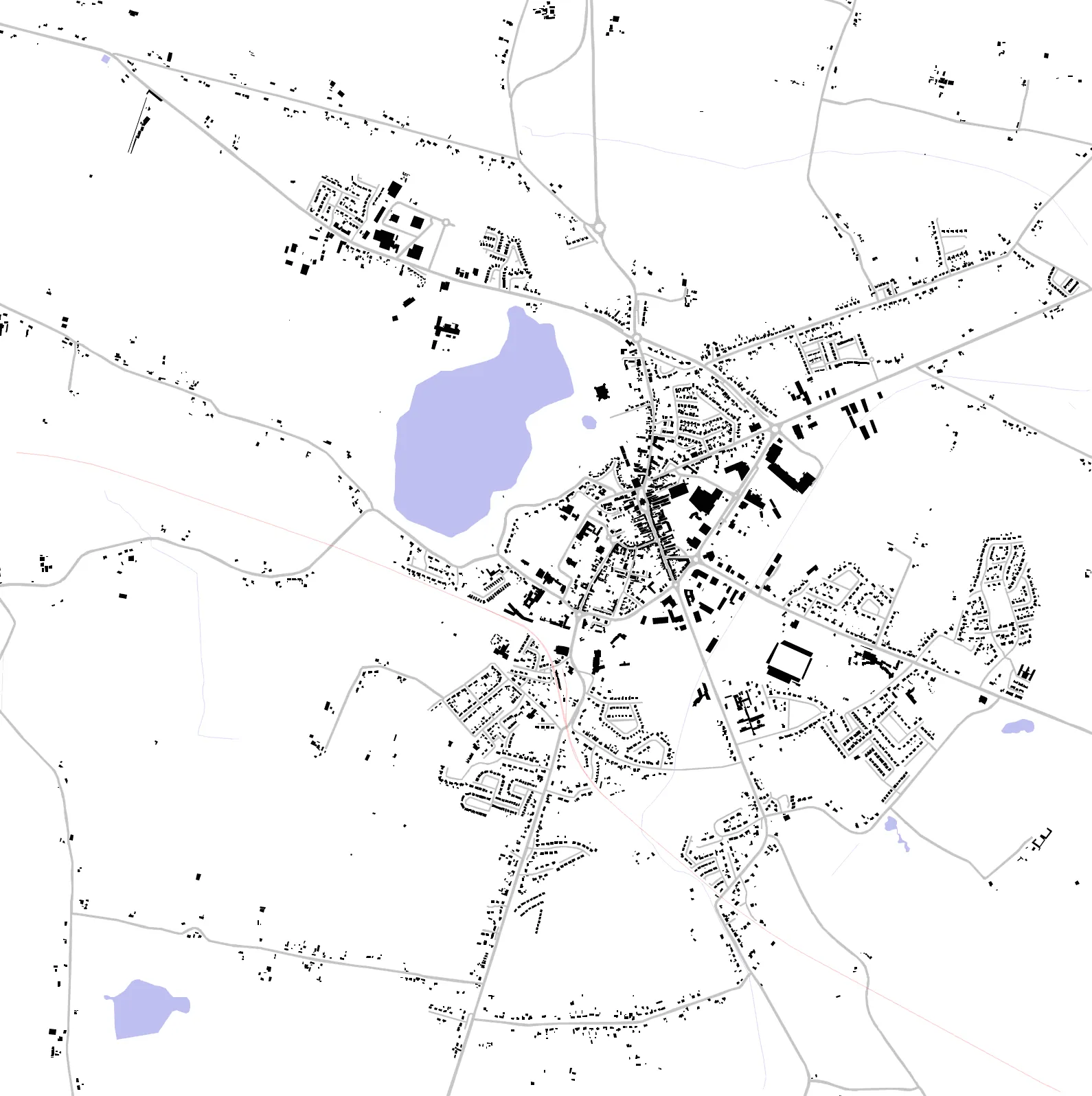 Roscommon figure ground plan