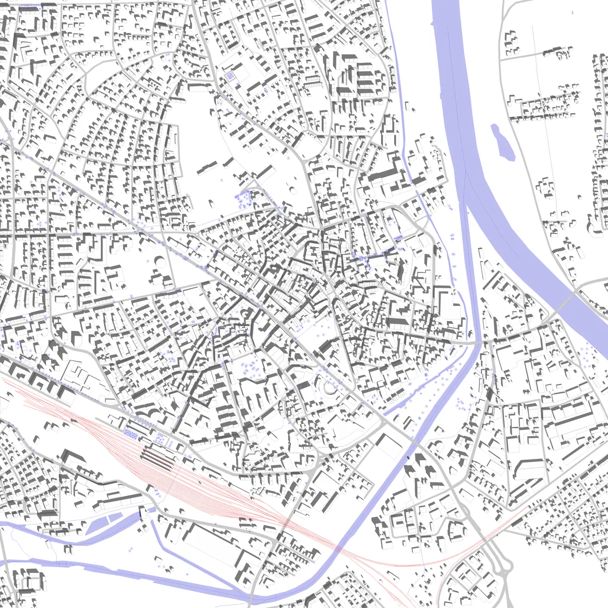 Rosenheim Lageplan (2,5 km)