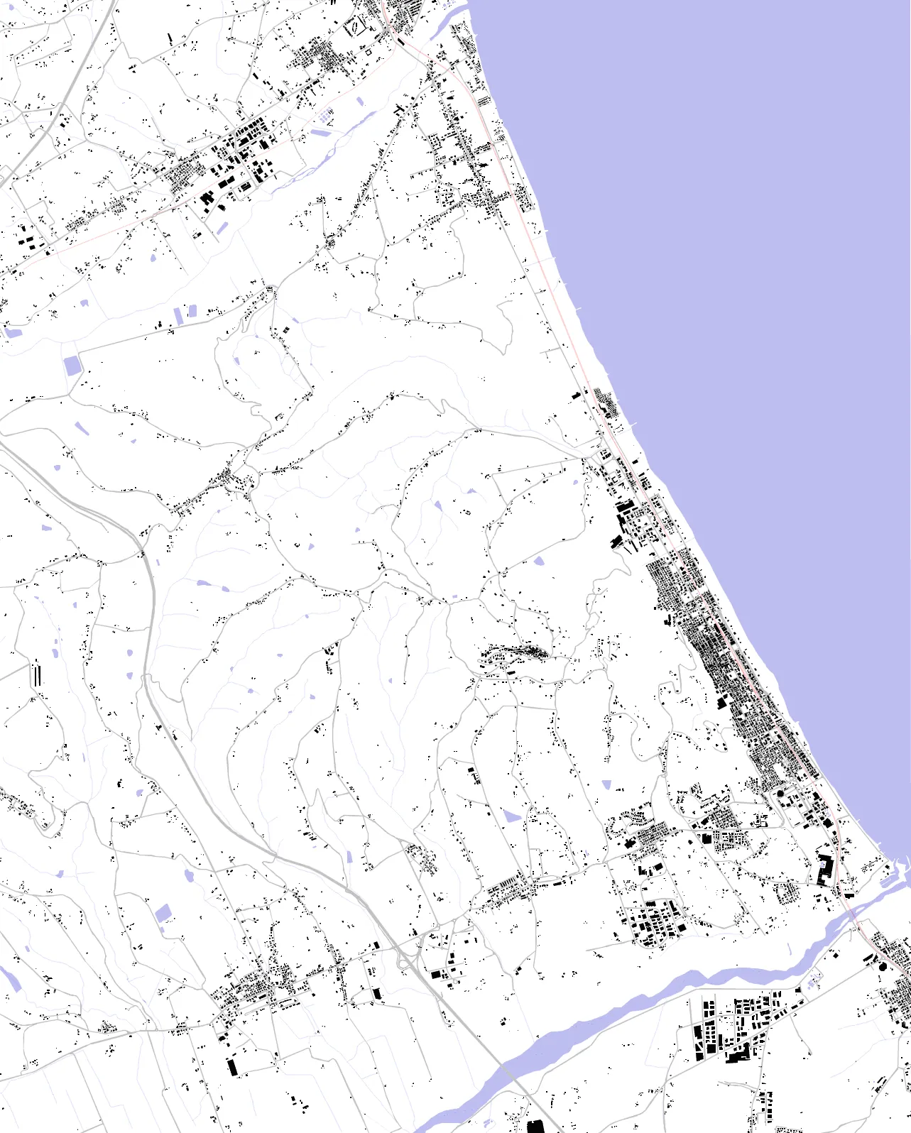 Roseto degli Abruzzi figure ground plan
