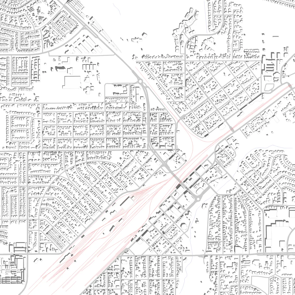 Roseville site plan (2.5 km)