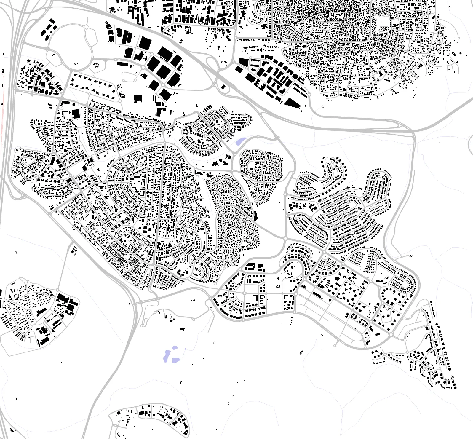 Rosh HaAyin figure ground plan