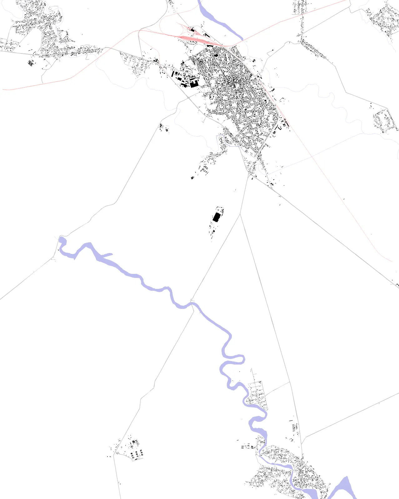 Roșiorii de Vede figure ground plan
