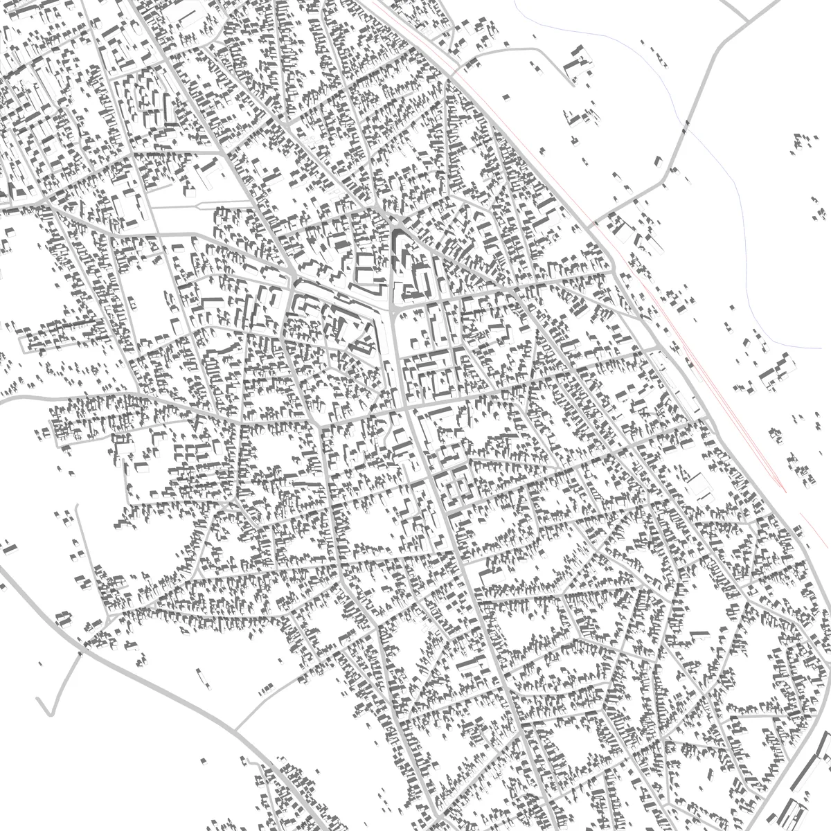 Roșiorii de Vede site plan (2.5 km)