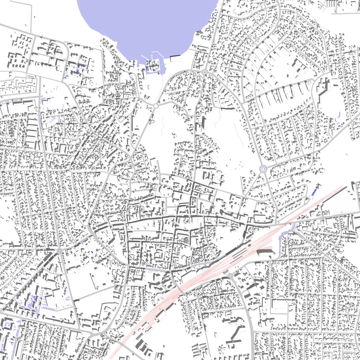 Roskilde situationsplan (2,5 km)