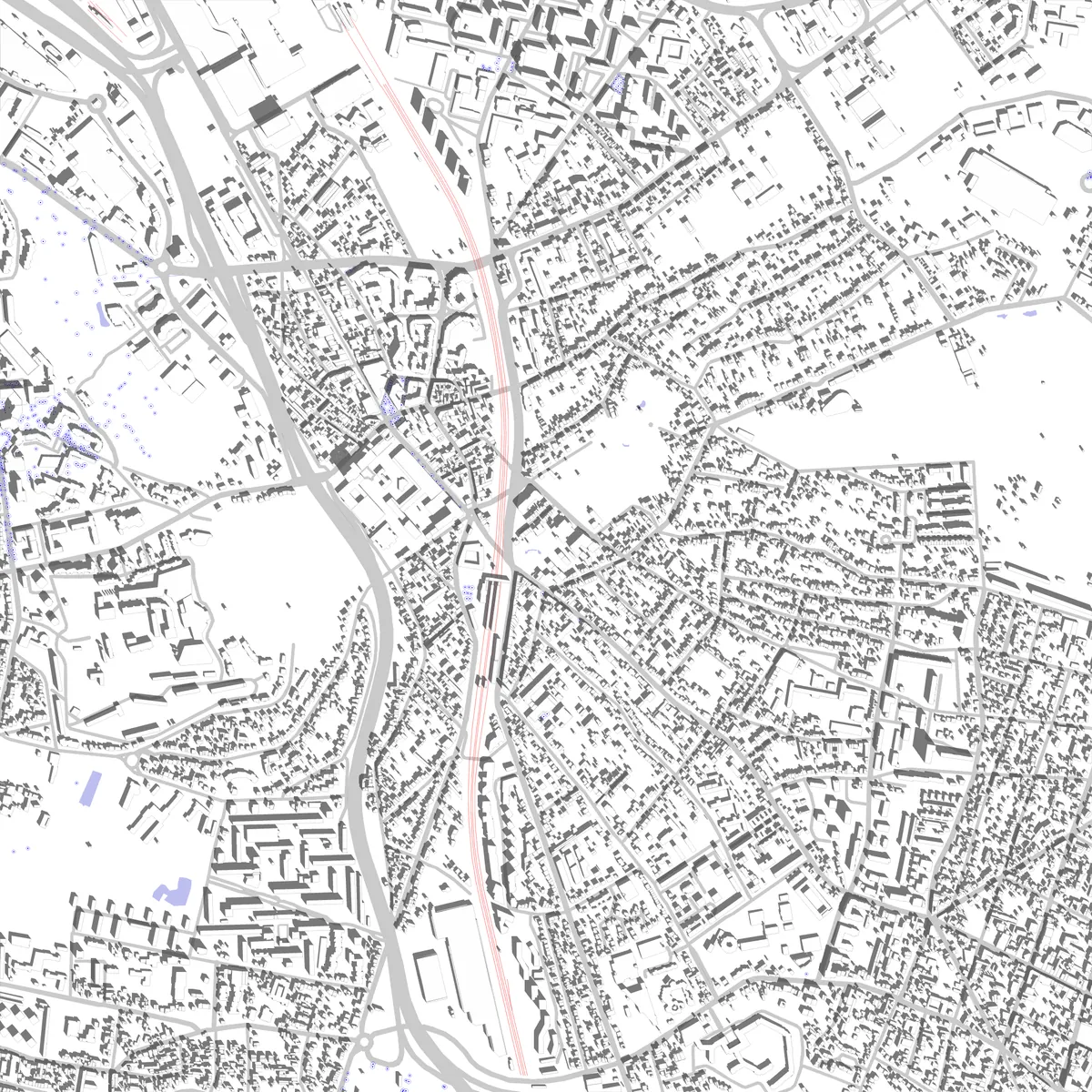 Rosny-sous-Bois site plan (2.5 km)