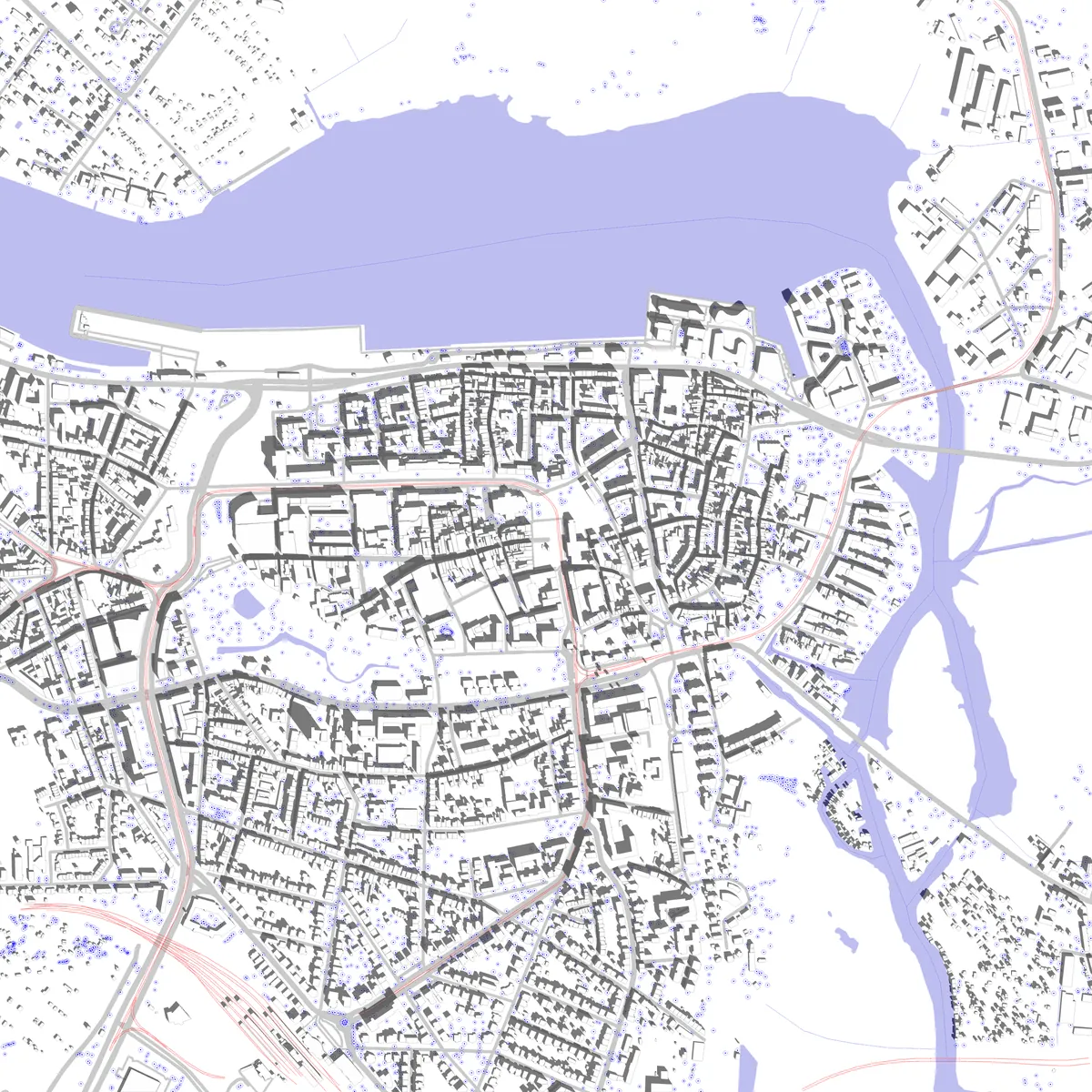 Rostock Lageplan (2,5 km)