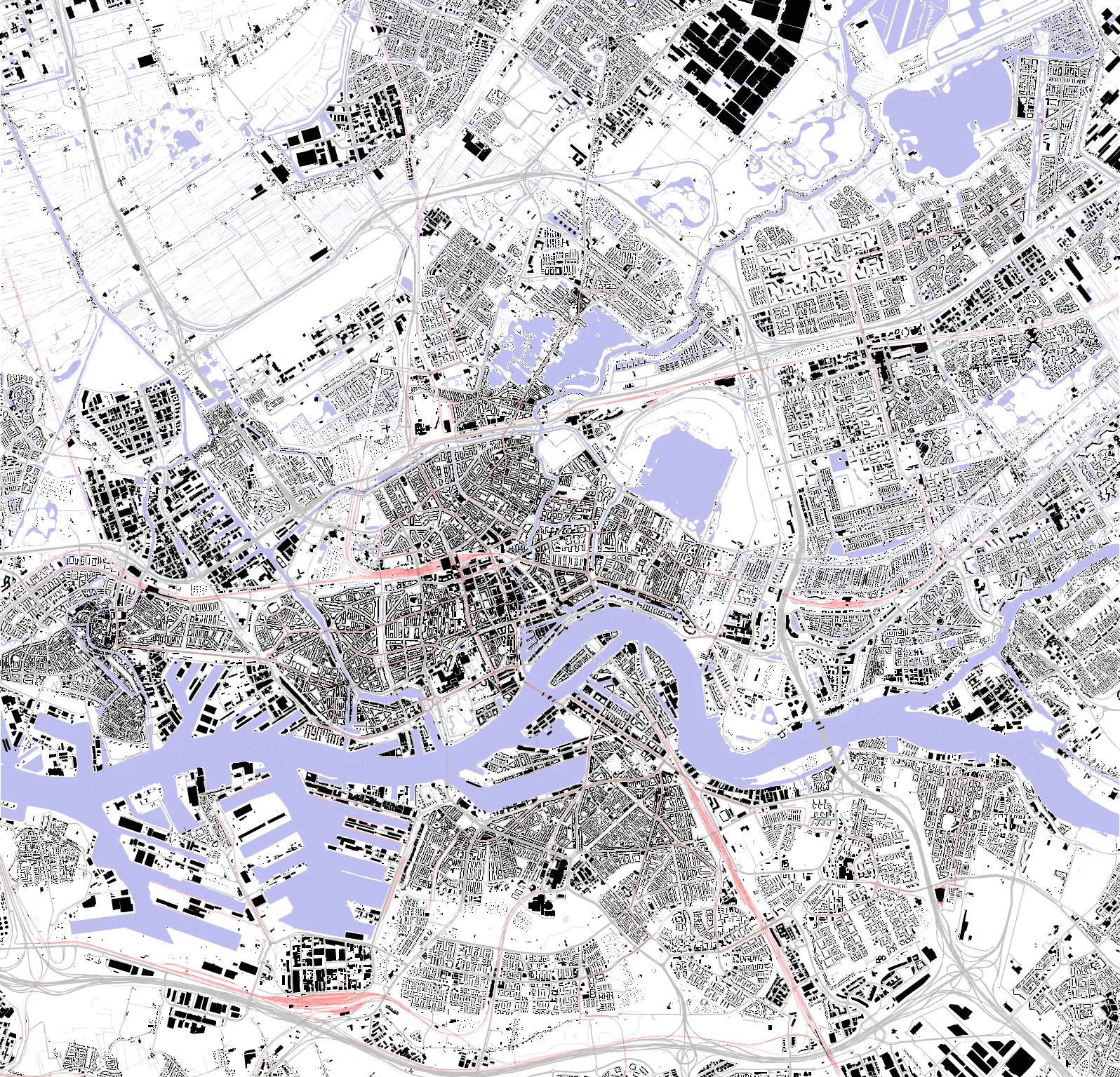 Rotterdam figure ground plan