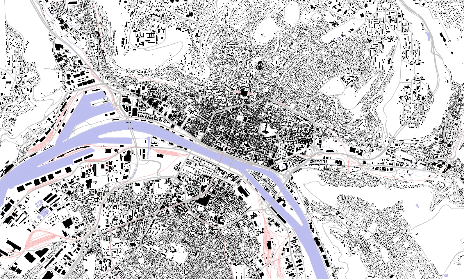 Rouen plan de masse