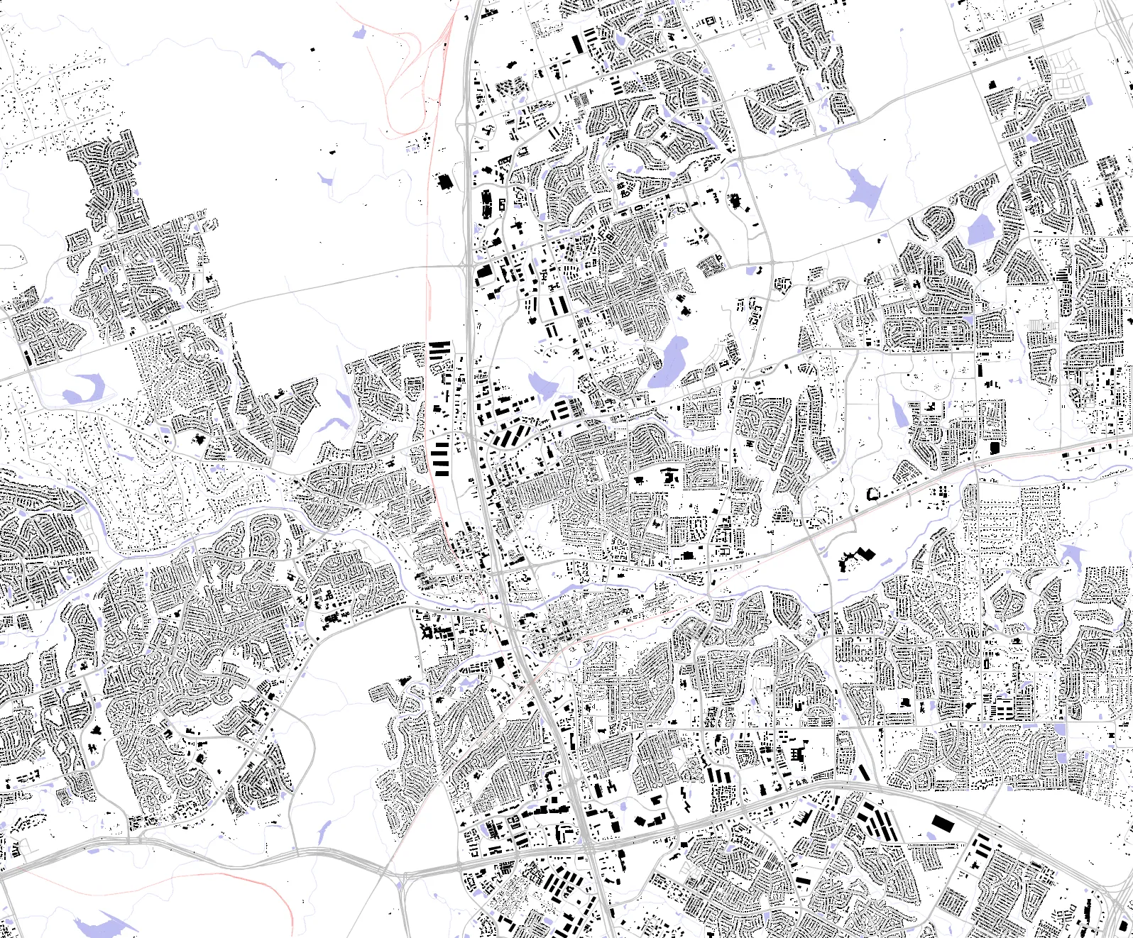 Round Rock figure ground plan