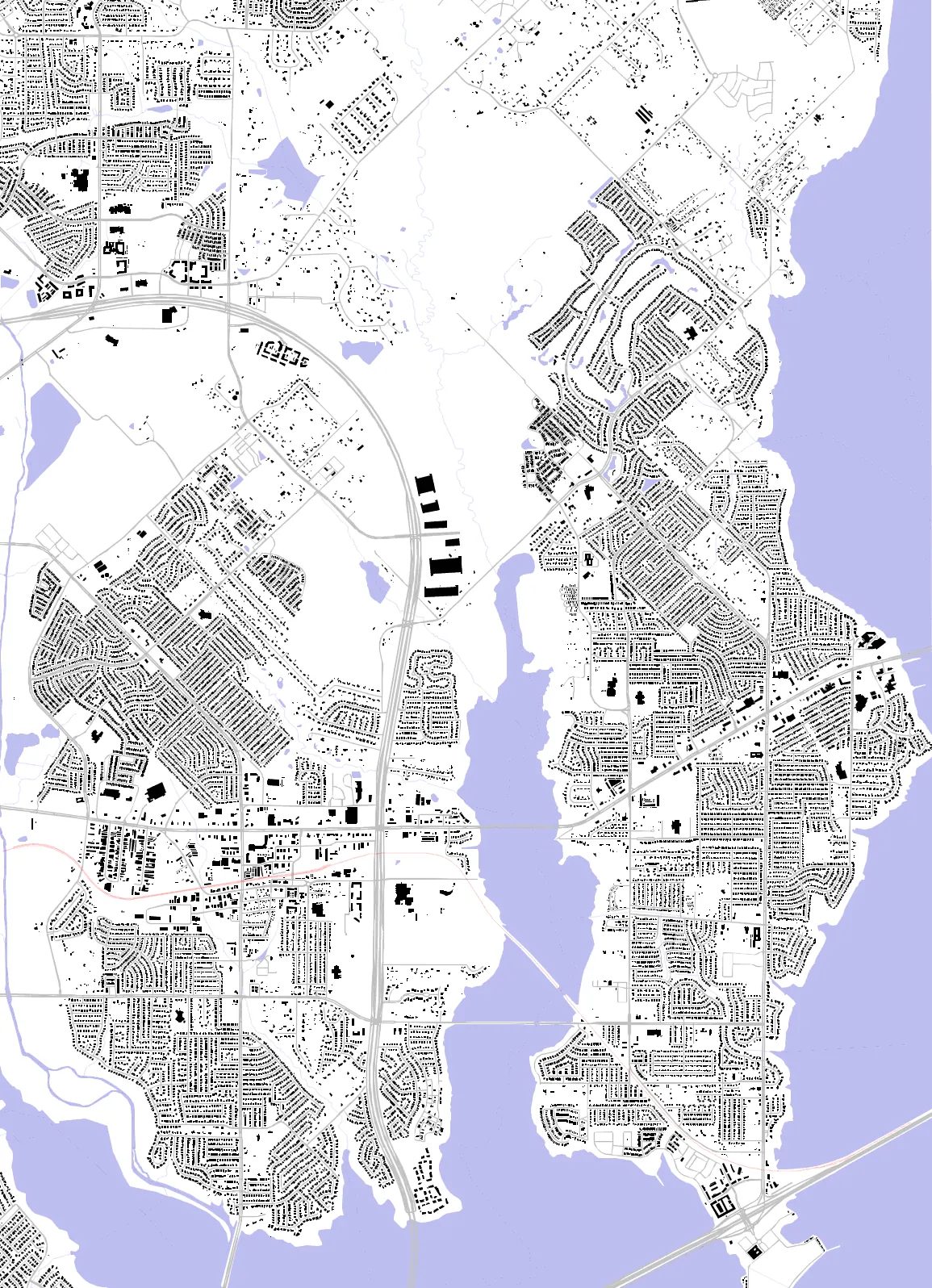 Rowlett figure ground plan