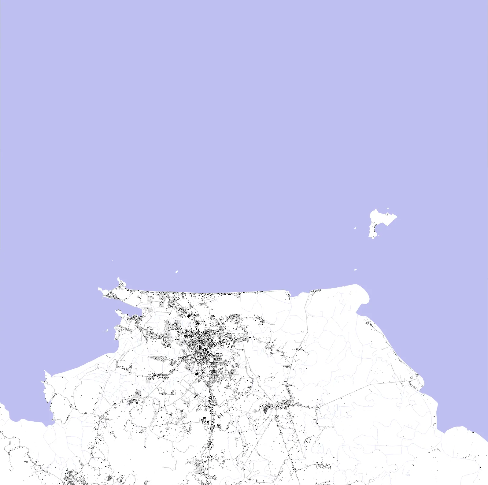 Roxas City figure ground plan