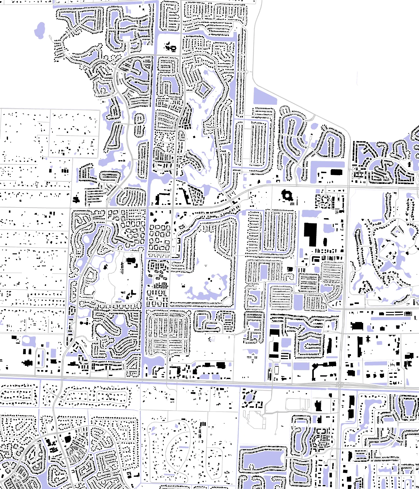 Royal Palm Beach figure ground plan