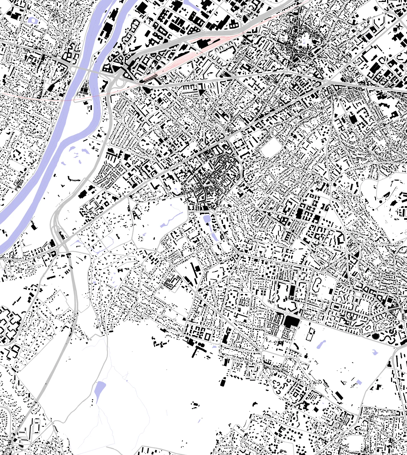 Rueil-Malmaison figure ground plan